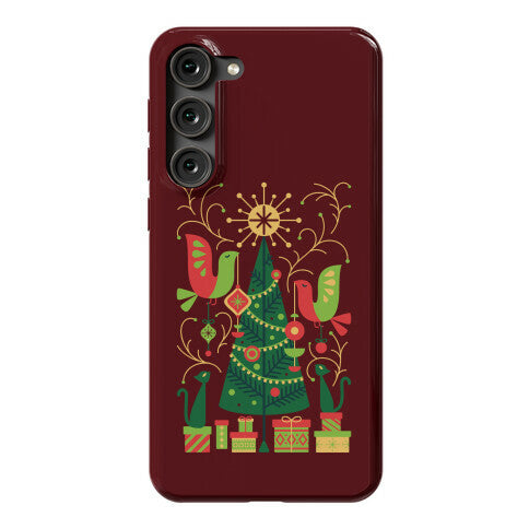 Vintage Christmas Tree Decorating Phone Case
